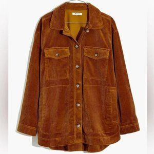 Madewell Corduroy Jacket in Rich Brown